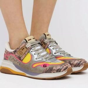 Gucci Ultrapace Lizard Leather Sneakers 39 9